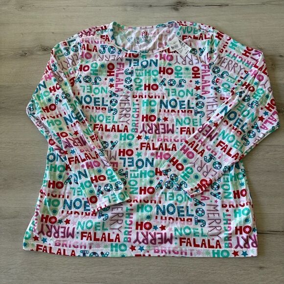 Children’s Place Mommy And Me Christmas Words Cotton Pajamas White XL NWT - Picture 3 of 7
